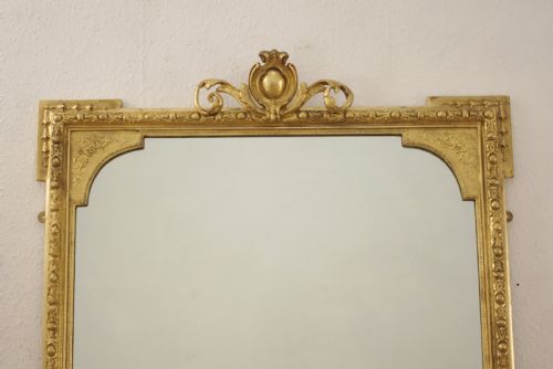 VICTORIAN GILT OVERMANTLE MIRROR - ADDITIONAL PHOTO 1