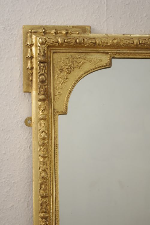 VICTORIAN GILT OVERMANTLE MIRROR - ADDITIONAL PHOTO 3