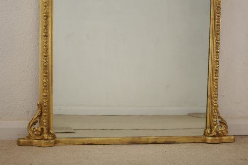 VICTORIAN GILT OVERMANTLE MIRROR - ADDITIONAL PHOTO 8