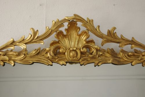 VICTORIAN GILT LARGE OVERMANTLE MIRROR - ADDITIONAL PHOTO 2