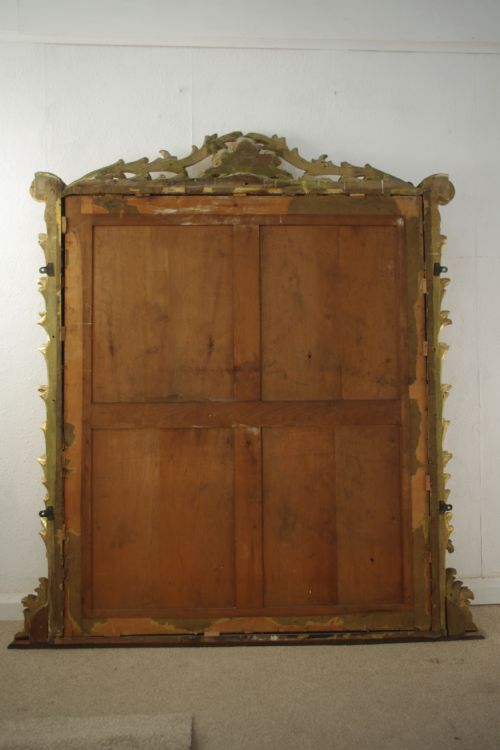 VICTORIAN GILT LARGE OVERMANTLE MIRROR - ADDITIONAL PHOTO 11