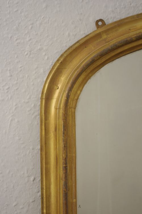VICTORIAN GILT ARCH TOP OVERMANTLE MIRROR - ADDITIONAL PHOTO 2