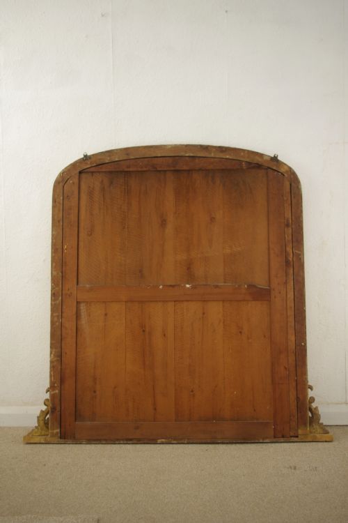 VICTORIAN GILT ARCH TOP OVERMANTLE MIRROR - ADDITIONAL PHOTO 16