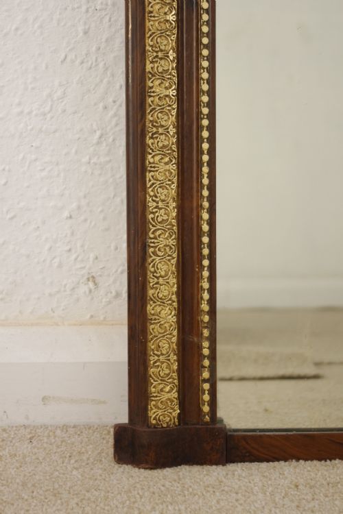 VICTORIAN GILT ARCH TOP OVERMANTLE MIRROR - ADDITIONAL PHOTO 6