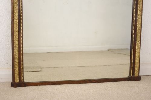 VICTORIAN GILT ARCH TOP OVERMANTLE MIRROR - ADDITIONAL PHOTO 8