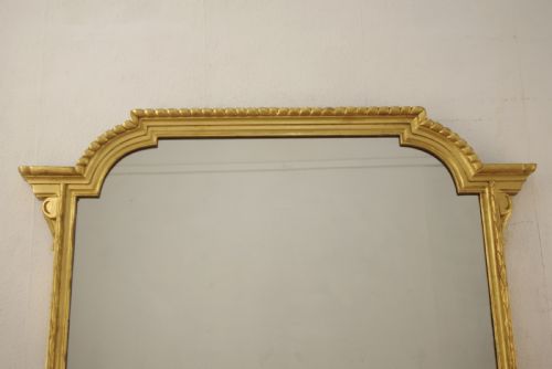 VICTORIAN GILT WOOD LARGE OVERMANTLE MIRROR - ADDITIONAL PHOTO 1