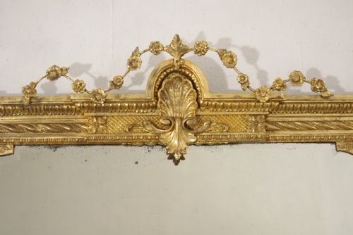 VICTORIAN GILT LARGE OVERMANTLE MIRROR - ADDITIONAL PHOTO 2