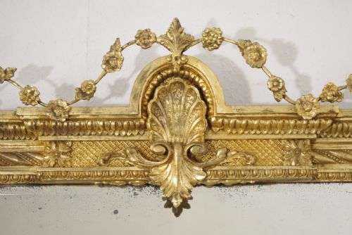 VICTORIAN GILT LARGE OVERMANTLE MIRROR - ADDITIONAL PHOTO 3