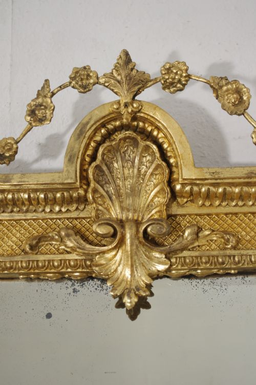 VICTORIAN GILT LARGE OVERMANTLE MIRROR - ADDITIONAL PHOTO 4