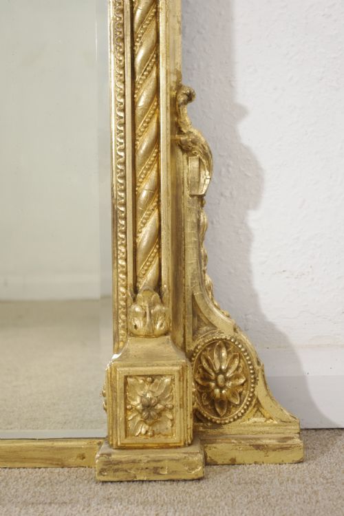 VICTORIAN GILT LARGE OVERMANTLE MIRROR - ADDITIONAL PHOTO 9