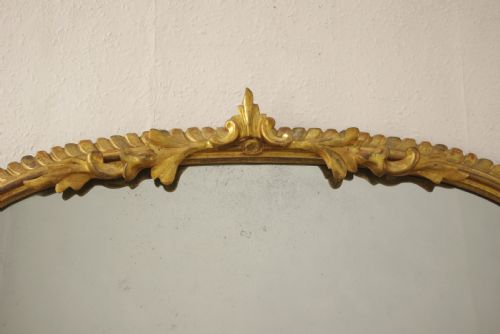 VICTORIAN GILT WOOD ARCH TOP OVERMANTLE MIRROR - ADDITIONAL PHOTO 4
