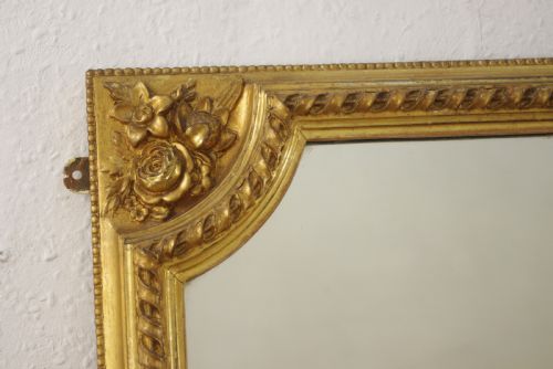 VICTORIAN GILT OVERMANTLE MIRROR - ADDITIONAL PHOTO 6
