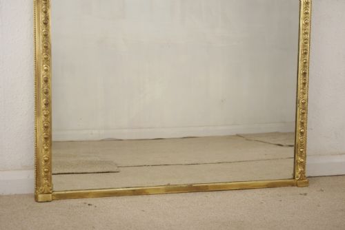 VICTORIAN GILT ARCH TOP OVERMANTLE MIRROR - ADDITIONAL PHOTO 6