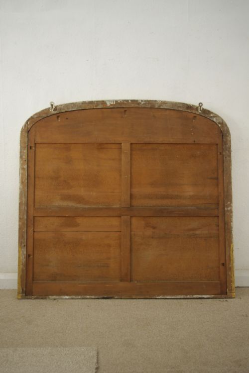 VICTORIAN GILT ARCH TOP OVERMANTLE MIRROR - ADDITIONAL PHOTO 7