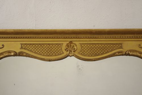 VICTORIAN GILT OVERMNATLE MIRROR - ADDITIONAL PHOTO 4