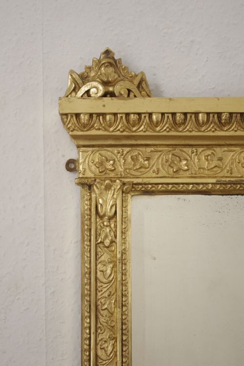 VICTORIAN GILT LARGE OVERMANTLE MIRROR - ADDITIONAL PHOTO 3