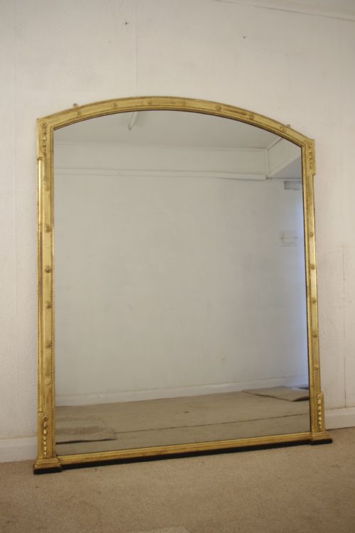 victorian gilt large overmantle mirror - CATEGORY: ANTIQUE MIRRORS - DATED 1870