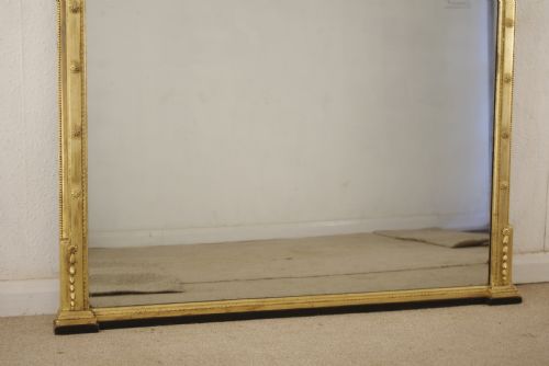 VICTORIAN GILT LARGE OVERMANTLE MIRROR - ADDITIONAL PHOTO 6