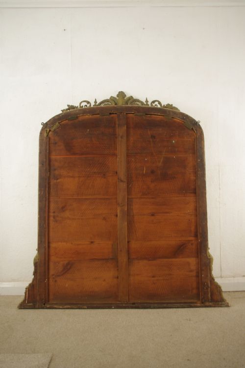 VICTORIAN GILT ARCH TOP OVERMANTLE MIRROR - ADDITIONAL PHOTO 10