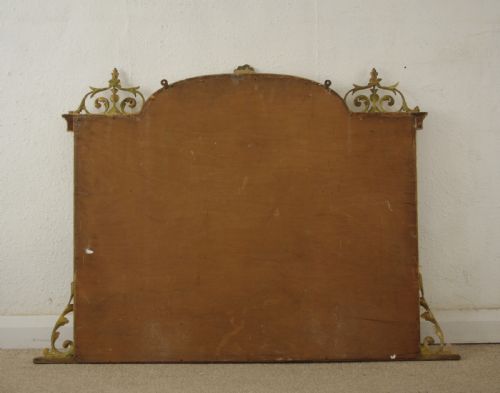 VICTORIAN GILT TRIPLE PLATE OVERMANTLE MIRROR - ADDITIONAL PHOTO 9