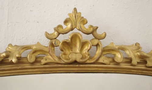 VICTORIAN GILT WOOD ARCH TOP LARGE OVERMANTLE MIRROR - ADDITIONAL PHOTO 3