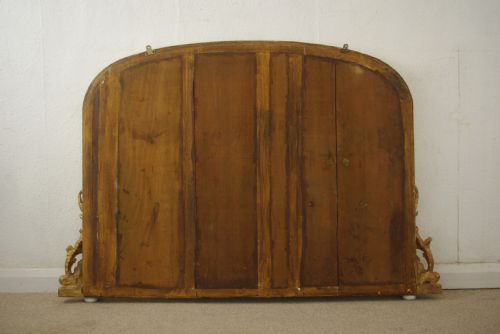 VICTORIAN GILT LARGE ARCH TOP OVERMANTLE MIRROR - ADDITIONAL PHOTO 10