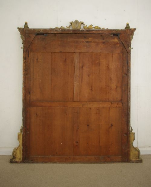 VICTORIAN EBONISED AND PARCELGILT LARGE OVERMANTLE MIRROR - ADDITIONAL PHOTO 10