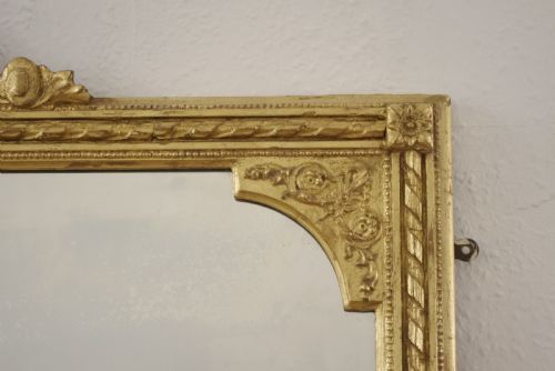 VICTORIAN GILT OVERMANTLE MIRROR - ADDITIONAL PHOTO 5