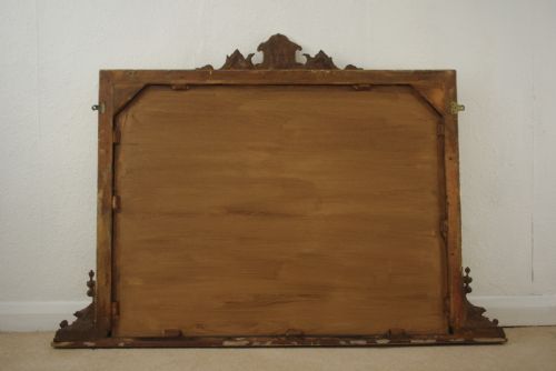 VICTORIAN GILT OVERMANTLE MIRROR - ADDITIONAL PHOTO 9