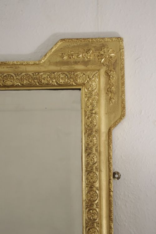 VERY LARGE VICTORIAN GILT OVERMANTLE MIRROR - ADDITIONAL PHOTO 3