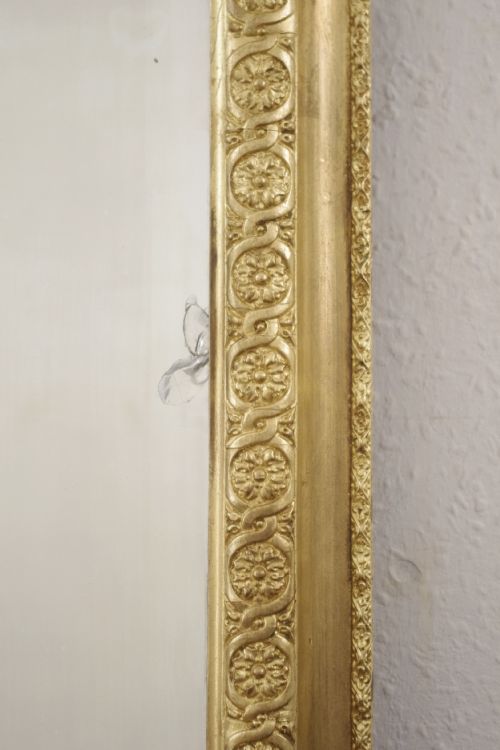VERY LARGE VICTORIAN GILT OVERMANTLE MIRROR - ADDITIONAL PHOTO 7