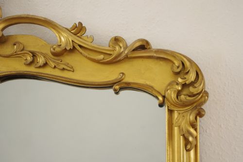 VICTORIAN GILT WOOD OVERMANTLE MIRROR - ADDITIONAL PHOTO 6
