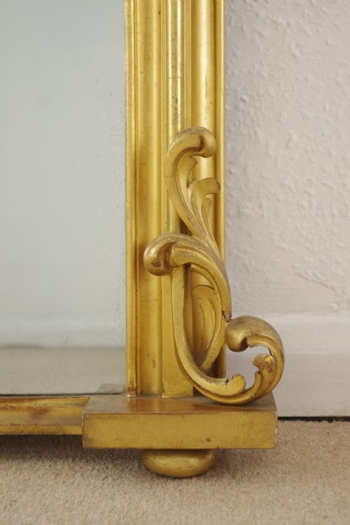 VICTORIAN GILT WOOD OVERMANTLE MIRROR - ADDITIONAL PHOTO 8