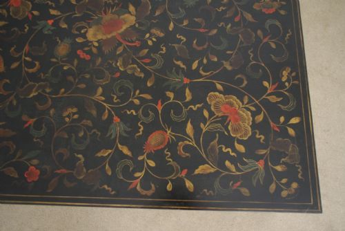 CHINESE BLACK LACQUER AND PARCELGILT LARGE LOW TABLECOFFEE TABLE - ADDITIONAL PHOTO 9