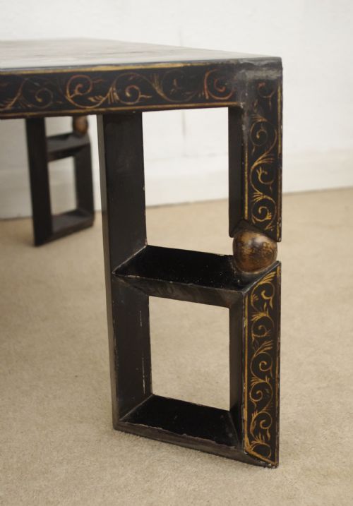 CHINESE BLACK LACQUER AND PARCELGILT LARGE LOW TABLECOFFEE TABLE - ADDITIONAL PHOTO 11