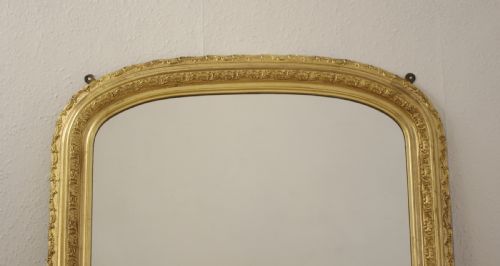VICTORIAN GILT ARCH TOP OVERMANTLE MIRROR - ADDITIONAL PHOTO 1