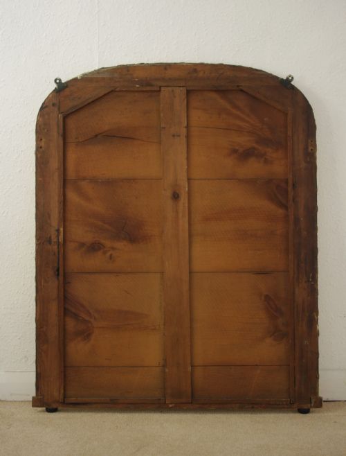 VICTORIAN GILT ARCH TOP OVERMANTLE MIRROR - ADDITIONAL PHOTO 7