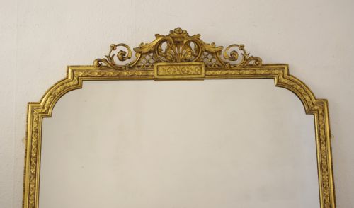 VICTORIAN GILT LARGE OVERMANTLE MIRROR - ADDITIONAL PHOTO 1
