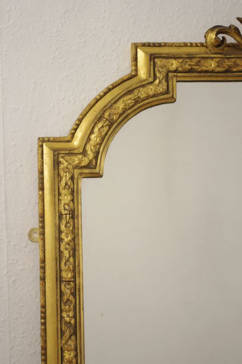 VICTORIAN GILT LARGE OVERMANTLE MIRROR - ADDITIONAL PHOTO 3