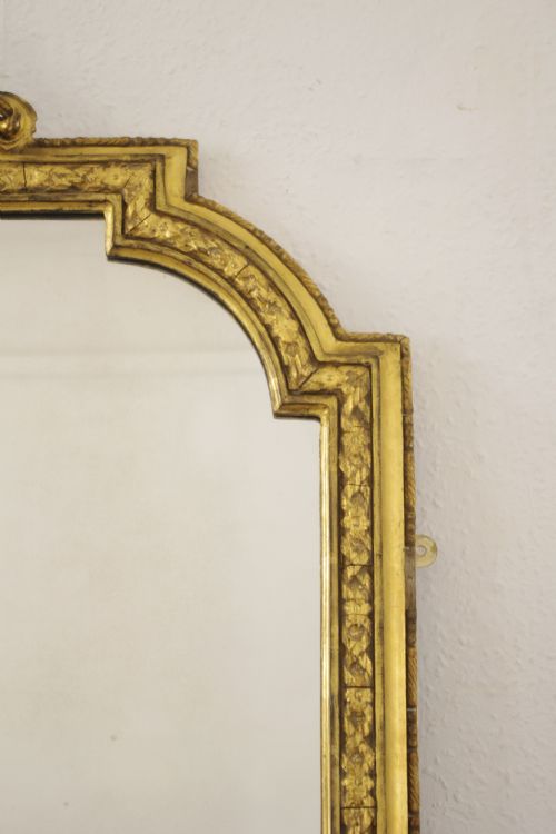 VICTORIAN GILT LARGE OVERMANTLE MIRROR - ADDITIONAL PHOTO 4