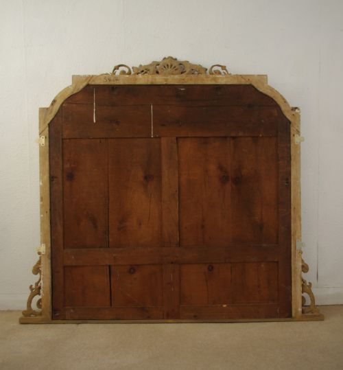VICTORIAN GILT LARGE OVERMANTLE MIRROR - ADDITIONAL PHOTO 8
