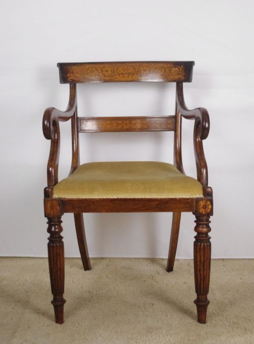 19TH CENTURY SIMULATED ROSEWOOD DESK CHAIR - ADDITIONAL PHOTO 1