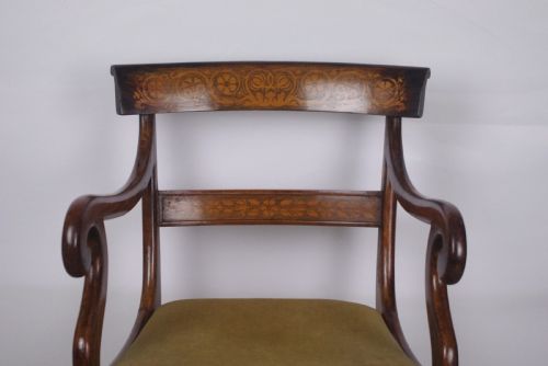 19TH CENTURY SIMULATED ROSEWOOD DESK CHAIR - ADDITIONAL PHOTO 9