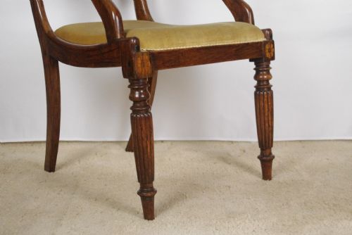 19TH CENTURY SIMULATED ROSEWOOD DESK CHAIR - ADDITIONAL PHOTO 10