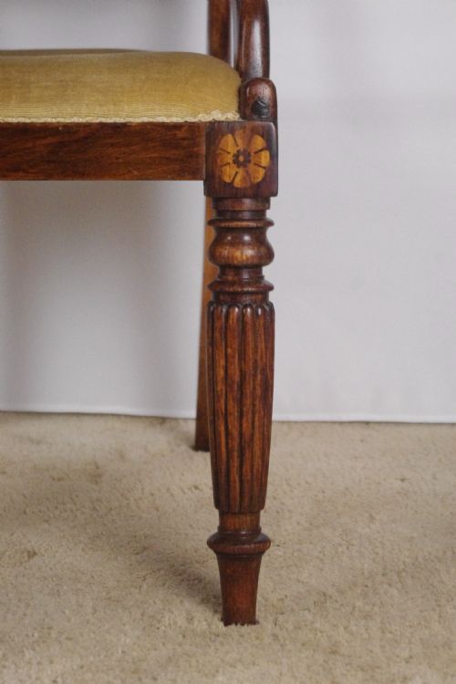 19TH CENTURY SIMULATED ROSEWOOD DESK CHAIR - ADDITIONAL PHOTO 11