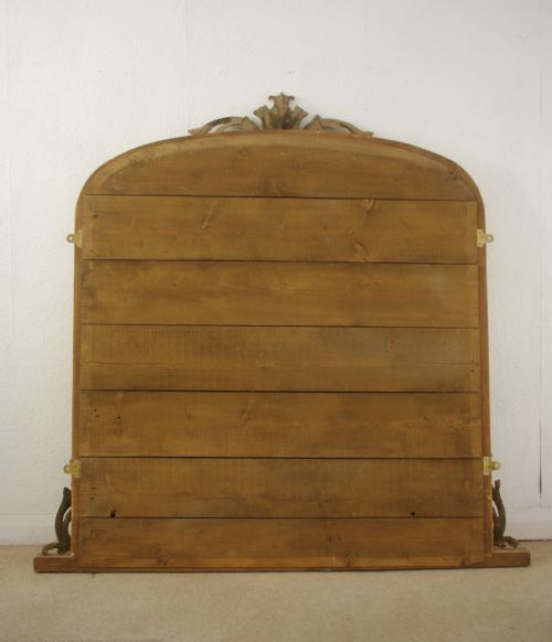 VICTORIAN GILT ARCH TOP OVERMANTLE MIRROR - ADDITIONAL PHOTO 8