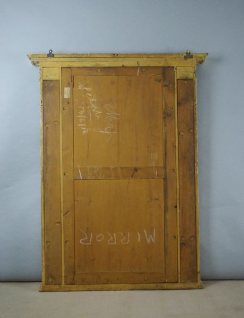 REGENCY GILT LARGE TRIPLE PLATE OVERMANTLE MIRROR - ADDITIONAL PHOTO 7