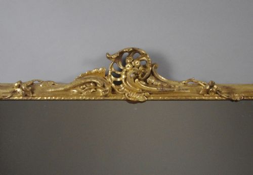 VICTORIAN GILT LARGE OVERMANTLE MIRROR - ADDITIONAL PHOTO 5