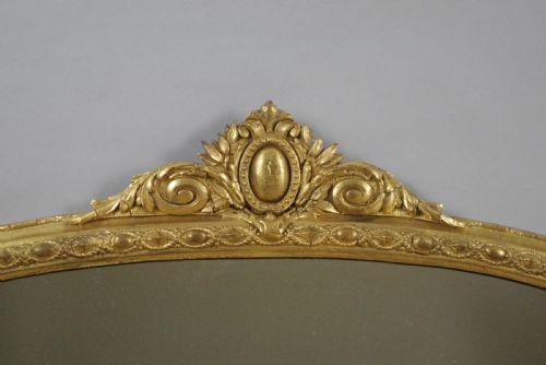 VICTORIAN GILT ARCH TOP OVERMANTLE MIRROR - ADDITIONAL PHOTO 4