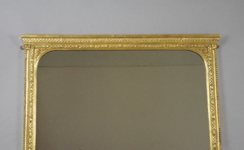 VICTORIAN GILT OVERMANTLE MIRROR - ADDITIONAL PHOTO 1